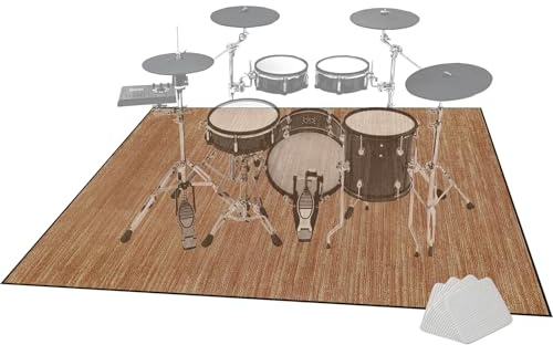 160 x 140 cm Schlagzeugteppich Schlagzeug Teppich Drum Teppich Schallschutz Teppich Professioneller Trommel teppich Antivibrationsmatten für Musikinstrumente Schallschutz Akustik Trommel Teppich