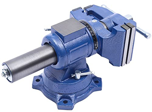 Morsa girevole a 360°, in ghisa, apertura alare, 100 mm, morsa da tavolo pesante, 10 kg, morsa parallela per banco da lavoro