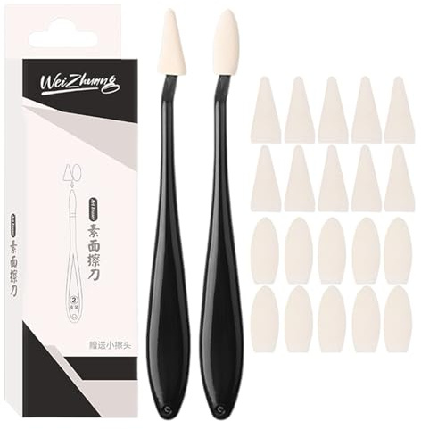 Générique Paper Art Blenders, Paper Art Blending Stumps, Multipurpose Sketch Wipe Tools, Ergonomisches Design, Ideal für Charcoal & Pencil, Drawing & Shading Use, 6,5 Zoll, Weiß, 6 Stück