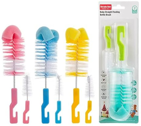 Bottle Cleaning Brush Water Bottle Cleaner Straw Cup Brushes for Cleaning Glass Bottles Cups Mugs Kettles Wine Glasses 2 Pack