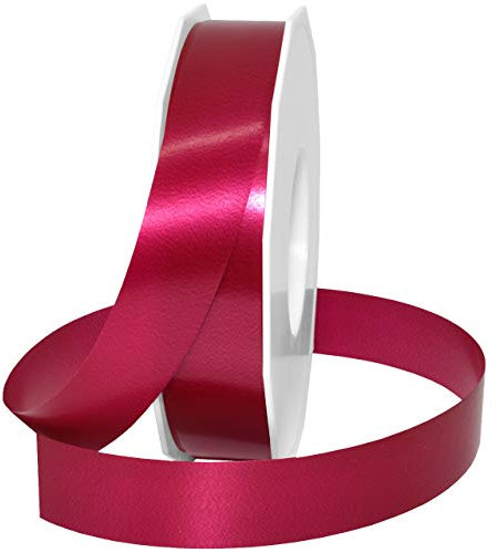 Präsent C.E. PATTBERG Geschenkband Bordeaux, 91 Meter Ringelband 25 mm zum Basteln, Dekorieren & Verpacken von Geschenken zu jedem Anlass