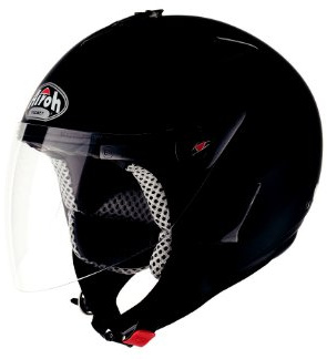 Airoh Open Face Casco, Nero Opaco, L