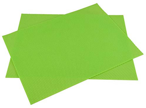 Tolegano 2X Prägematte Zellmaß 5,1 mm zur Herstellung deiner eigenen Mittelwandpresse - Mittelwände selber gießen - Matrize bee Mittelwand Silikonform Mittelwaende Imkereibedarf Imker