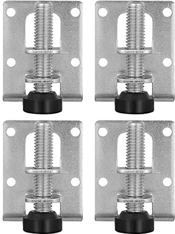 DOITOOL 4 STÜCKE Möbelfüße Verstellbar Edelstahl möbelfüße höhenverstellbare füsse für Möbel, Tisch, Schränke, Werkbank, Regale