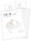 Arle-Living Juego de ropa de cama de franela para bebé, 3 piezas, diseño reversible de oso dormido, 100 x 135 cm + 40 x 60 cm + 1 sábana bajera de 70 x 140 cm (franela)