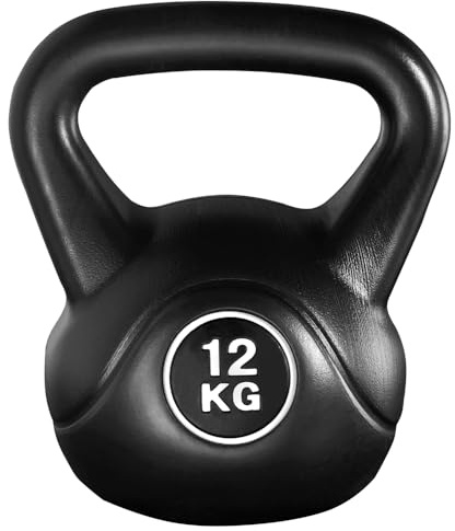 Yaheetech Pesa Rusa Hormigón 12KG Kettlebell con Mango Ergonómico en Casa