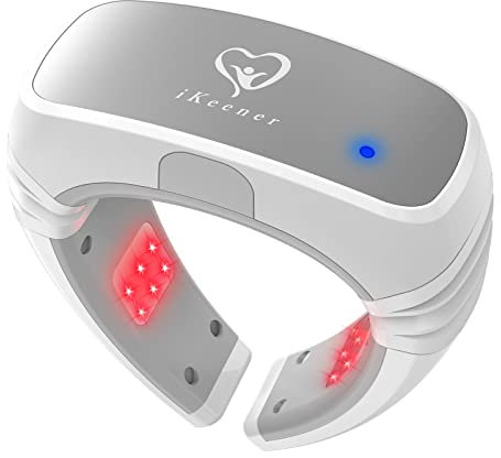 iKeener Neck Massager for Neck Pain Relief, Rotlicht-Therapie für Nackenschmerzen-Linderung, Hals-Laser-Therapie-Gerät, 650nm Rot &808nm Infrarot-Licht-Therapie-Behandlung für Gelenkschmerzen