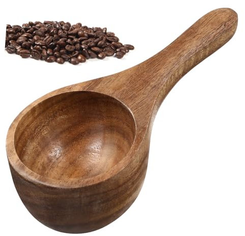 Cabilock 1 Cuchara Medidora De Madera De Acacia Para Leche En Polvo Cucharas Medidoras De Cocina Ligeras