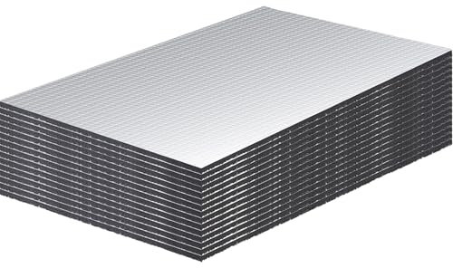 Jyvex Lot de 15 tapis d'isolation pour voiture, 250 x 180 x 5 mm, anti-vibrations, auto-adhésif, isolation phonique de voiture, ignifuge, résistant à l'humidité, imperméable, isolation acoustique