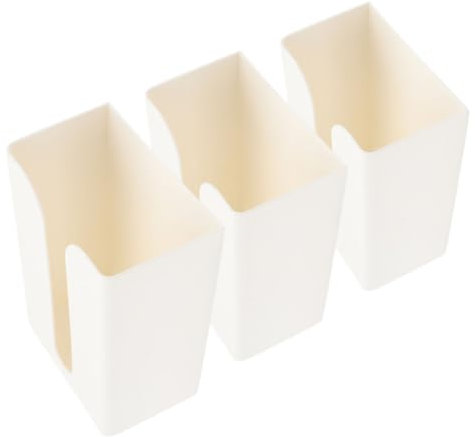 TIDTALEO 3pcs Wall Tissue Box Self Adhesive Kitchen Wipes Storage Box Wall Mounted Paper Towel Holder Pullout Design for Bathroom