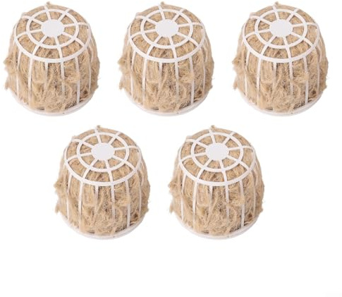 Supporti per nidificazione per uccelli, robusto misto cotone e iuta, disponibili in 1 o 5 confezioni per tutte le specie di uccelli (5 pezzi)