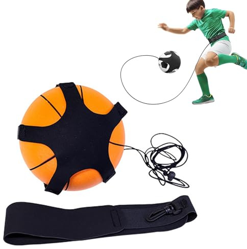 FAYAHAR Football Kick Entraîneur Solo Entraînement, Ceinture d'entraînement de Ballon Réglable, Aide à L'entraînement de Football, équipement Auxiliaire, pour Enfant Adults