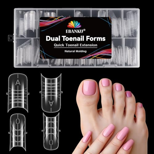 EBANKU 150 PCS 2 in 1 Unghie Finte Dual Nail Form Kit