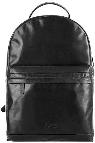 X-ZONE Rucksack Echt Leder Herren | Business Daypack mit Notebookfach | Arbeitstasche aus vegetabilem Leder | gepolsterte Laptoptasche | 020084