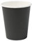 GREENBOX Bio Pappbecher I Einweggeschirr Trinkbecher Papierbecher kompostierbare und biologisch abbaubare Becher I schwarze, unbedruckte, umweltfreundliche Kaffeebecher 50 Stk 200ml 8oz