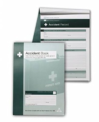Unbranded First Aid Accident Book A4 - Data Protection 1998 & B1510 Compliant Accident Log Book