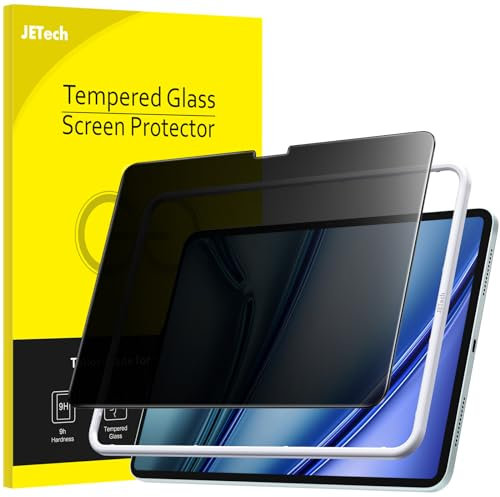 JETech Privacy Pellicola Protettiva per iPad Air 11 Pollici M3/M2 (2025/2024) con Strumento di Installazione Facile, Anti-Spy in Vetro Temperato Film, Pacco da 1