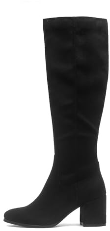 Lilley Womens Black Heeled Knee High Boot - Size 9 UK - Black