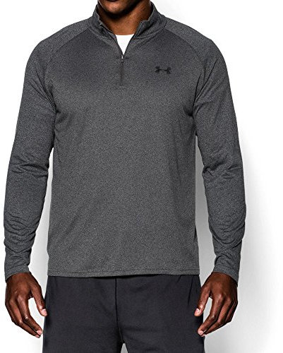 Under Armour Men's UA Tech 1/4 Zip Long-Sleeve Shirt - Carbon Heather, Large