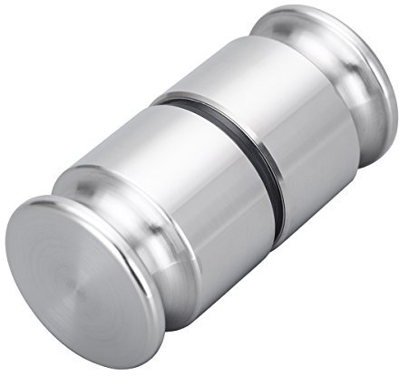 Coppia di pomelli in acciaio inox, per porte, bagni e box doccia