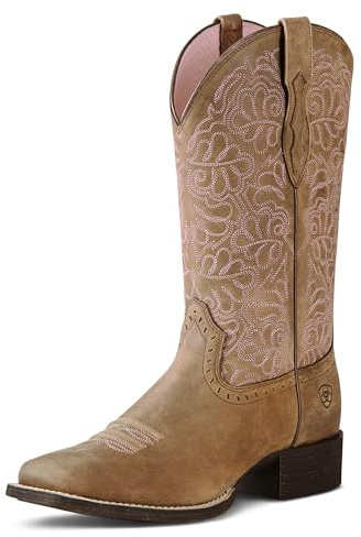ARIAT Women's Round Up Remuda Wide Square Toe Western Boot
