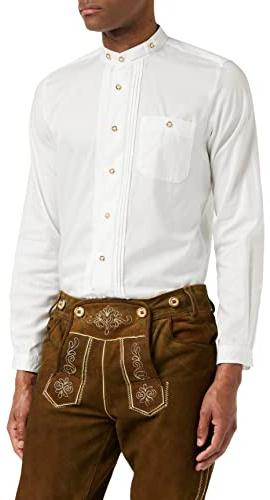 Stockerpoint Camicia da Uomo Leon, Bianco, XL