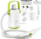 COSTWAY Dampfreiniger Handgerät | 1000W & 300 ml Wasserkapazität & 10 Zubehörsätze | Steamshot Steam Cleaner für alles, Teppiche, Fenster, Polster, Bad