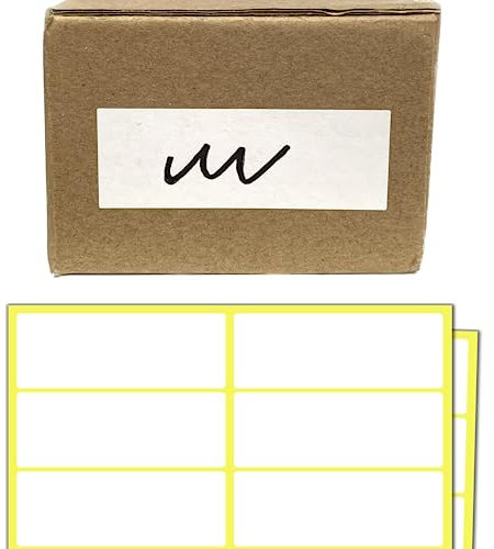 200 Stück - Etiketten Selbstklebend Weiß, Aufkleber Klebeetiketten zum Beschriften - 70 x 25 mm