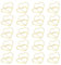AYVRUOP tischkartenhalter,Platzkartenhalter Fotohalter Metall, Memohalter, Sitzkartenhalter,20 Stück, geeignet für Dekoration Hochzeiten, Geburtstage, Restaurants, dekorative Kartenhalter