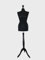 AILANT Manichino donna sartoriale black wood stand (black, 42/44 M) Nero