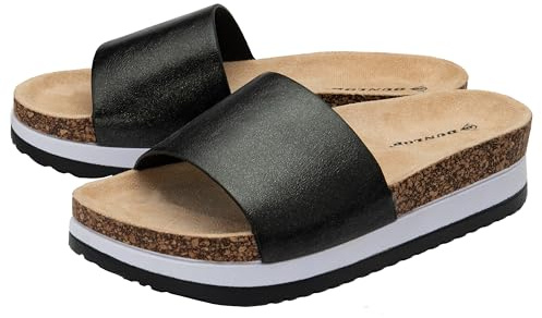 DUNLOP Ladies Sandals Womens Wedge Platform Open Toe Summer Shoes Sizes 3-8