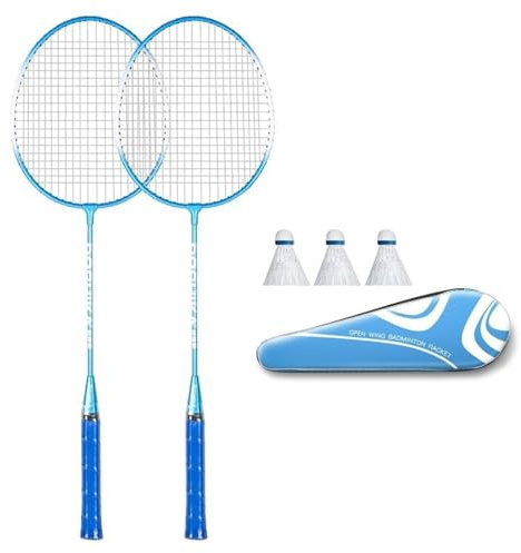 1 paire de raquettes de badminton légères et professionnelles pour adultes et enfants - Accessoires de sport d'intérieur et d'extérieur