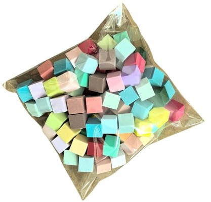Nägel Kunstschwämme 50/100 Pieces Gel Polnische Mischung Weich Für Salon Und Haus Weiß/farbenfroh 50/100 Seiten Auras