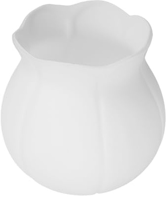 Veemoon Paralume in Vetro Soffiato a Globo Decorativo Bordo Floreale per Lampada da Tavolo e Sospensione, Sostituzione Paralume Moderno per Illuminazione Domestica