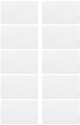 OSALADI 10 Unidades Tarjeta de Limpieza para Terminal Pos Doble Cara, Fácil de Usar, Grosor Estándar, Fabricada en Tela Spunlace y PVC para Lectores de Tarjetas