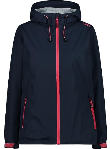 CMP - Damenjacke mit fester Kapuze, Schwarz Blau, M