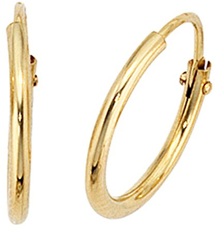 Jobo Damen-Creolen aus 8 Karat 333 Gold Durchmesser 12 mm