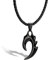 SERASAR Lederkette Herren mit Anhänger - 50cm schwarz Lederkordelkette Schmuckschatulle für Echtleder Geschenk Schmuckband