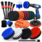 TWBEST Reinigungbürste Set, 28 Stück Power Scrubber Bohrer Bürsten Set mit Peeling Pad Schwamm Polierkissen für Badezimmer Dusche, Teppichreinigung, Mörtelwäsche und Fliesenreinigung
