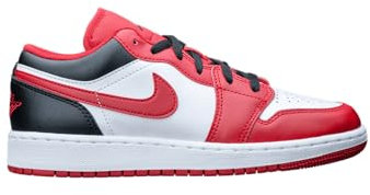 Nike Air Jordan 1 Basic elementary school, White Black Red, 6 UK