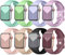 Mastten 8 Stück Sport Armbänder Kompatibel mit Apple Watch Armband 42mm 41mm 40mm 38mm für Damen Herren, Weiche Silikon Ersatz Armband für Apple Watch Series 10 / iWatch 9 8 7 6 5 4 3 2 1 SE, Makrone