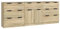 vidaXL Sideboard 3-TLG. Kommode Anrichte Schrank Beistellschrank Mehrzweckschrank Standschrank mit Schubladen Türen Sonoma Eiche-Optik Holzwerkstoff
