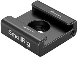 SMALLRIG Adaptador de Cold Shoe Anti-torsión (2 piezas), con Tornillos de 1/4-20, para Micrófono de Monitor de Luz LED con Flash, con Pasadores Anti-Torsión, Compatible con Jaula SMALLRIG - 5032