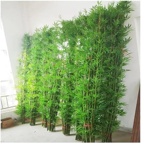 Plantas artificiales de bambú, árboles de plástico altos para jardín al aire libre, pantalla de privacidad y decoración