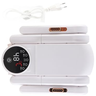 Funien Désodorisant électrique pour Bottes, Sèche-Chaussures avec 4 Têtes de Séchage, Circulation du Vent Chaud à 360°, Contrôle de la Température Pliable et Extensible pour (Prise UE 220V)