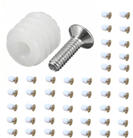 150 tasselli per cerniere, tasselli di pressatura, inserti in plastica, tasselli per cerniere con viti, tasselli di espansione per la riparazione di mobili