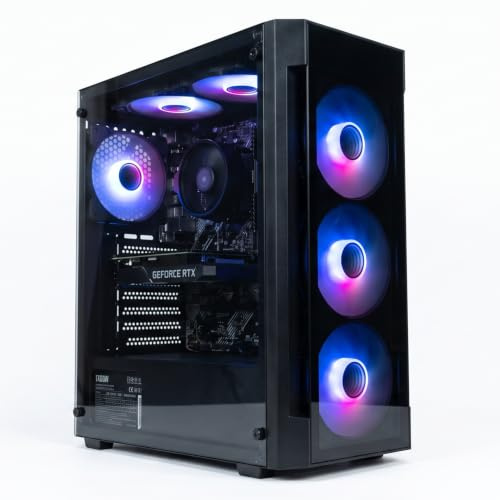 Revampix Gaming PC – AMD Ryzen 5 5500 Processor (up to 4.2GHz), NVIDIA RTX 3050 6GB GDDR6 Graphics Card, 16GB DDR4 RAM, 512GB SSD, WiFi, Windows 11 Pro