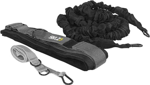 SKLZ Recoil 360, Ceinture de Resistance, Accessoire de Résistance, Ceinture rotative à 360 degrés, Noir, 8ft to 20ft / 244cm to 609cm
