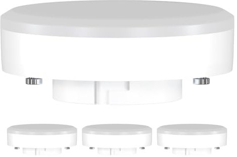 ledscom.de 4 Stück GX53 LED Leuchtmittel, weiß (4100 K), 10,9 W, 1212lm, 115°, matt