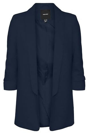 VERO MODA Vmsvea LS Slim Sweat Blazer, Azul Marino. Detalles: sólido, S Mujeres